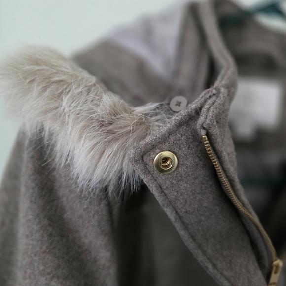 a new day Gray Hooded Women's Coat - Picture 4 of 6